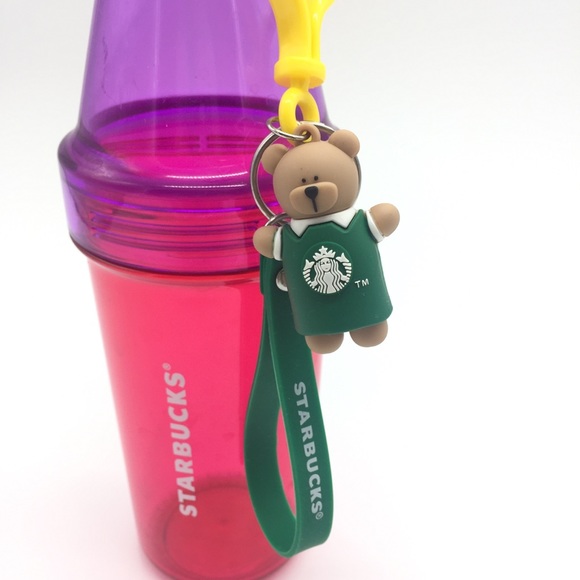Starbucks Cold Drink Sunny Bottle with Bear Keychain 20fl oz/ 591ml - Picture 2 of 4
